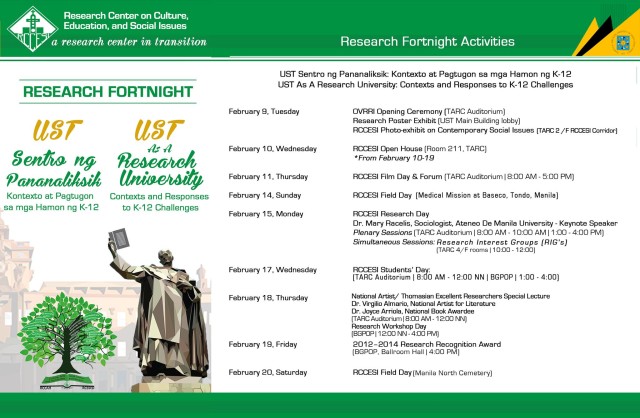Research Fortnight Activities